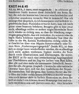 Ausschnitt der Rezension über EXOT im OX-Fanzine, Ausgabe 72.