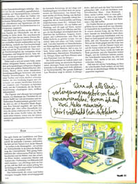 Ausschnitt der Humorkritik über EXOT in der TITANIC, Ausgabe 05/2006.